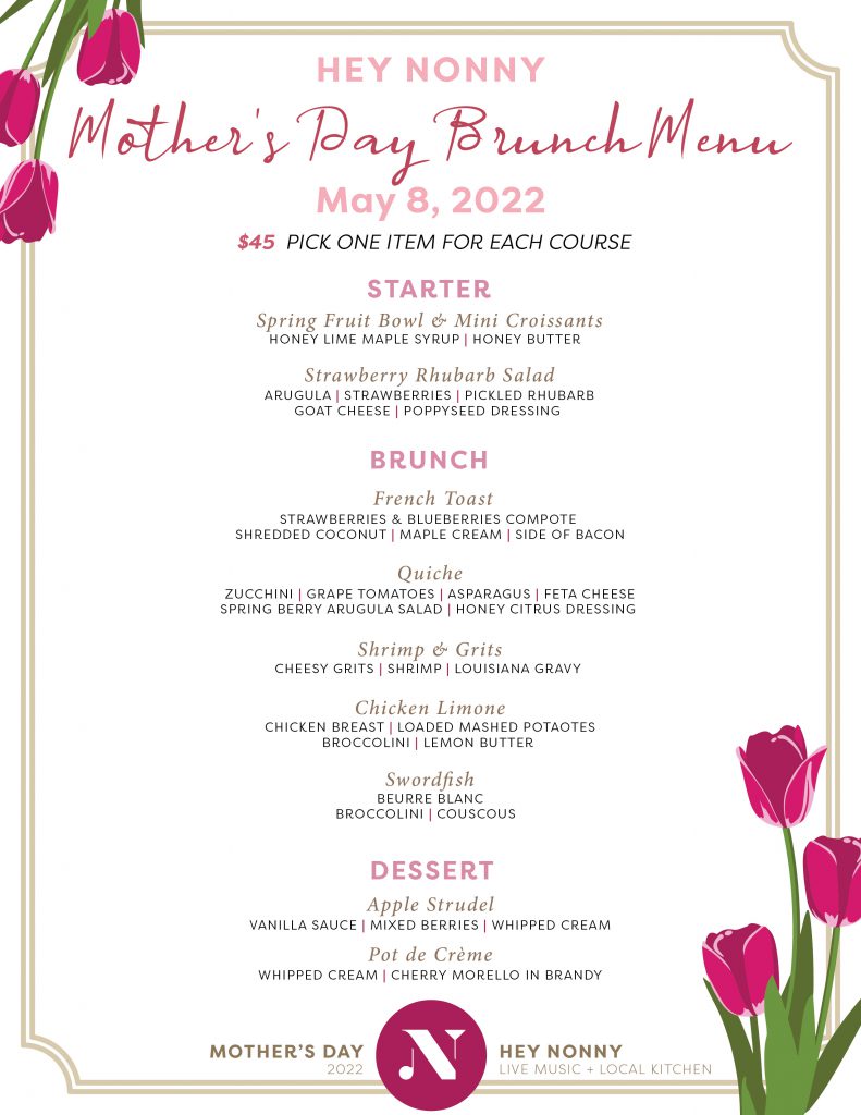 Mother's Day Brunch at Hey Nonny - Hey Nonny